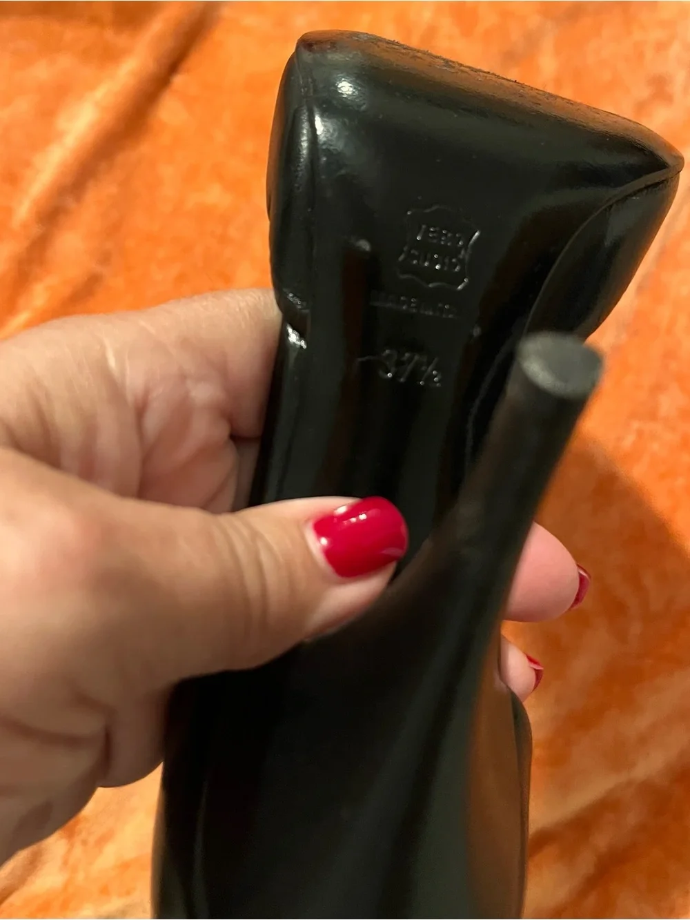 Pierre Hardy Black Leather D'Orsay Pumps with Red Insoles — Size 37.5